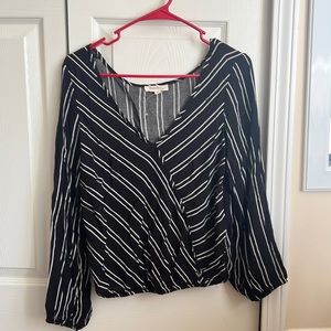 Black long sleeve top